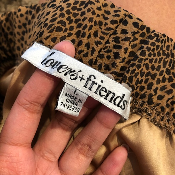 Revolve Lovers and Friends cheetah flowy pants - Picture 3 of 3